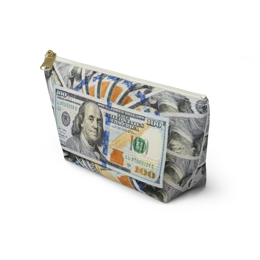 Hundred Dollar Bills Accessory Pouch | Money Print Makeup Bag