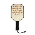 Alphabet Cookie Pickleball Paddle, Pickleball Paddle
