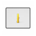 3D Figure Pushing Gold Letter i Desk Mat | Desk Mats