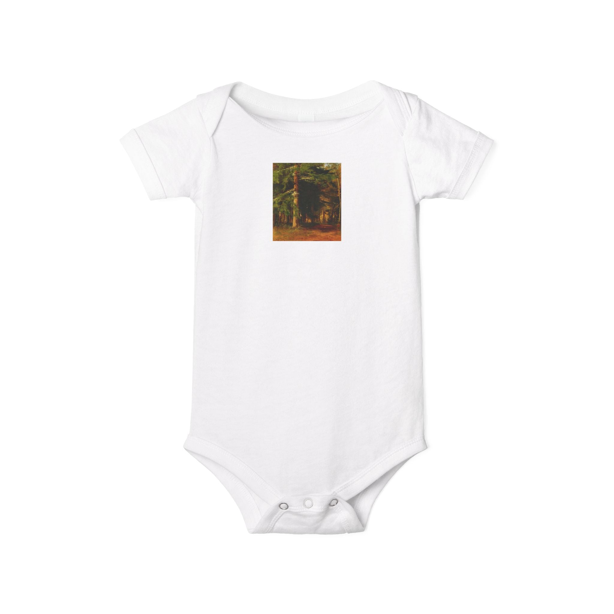 Body de bébé illustré Forêt boisée