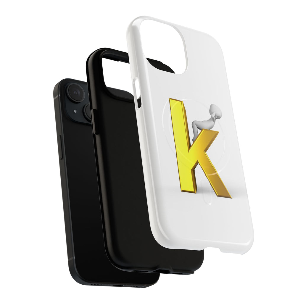 Letter K Logo Phone Case | Tough Magnetic Case, Initial Monogram
