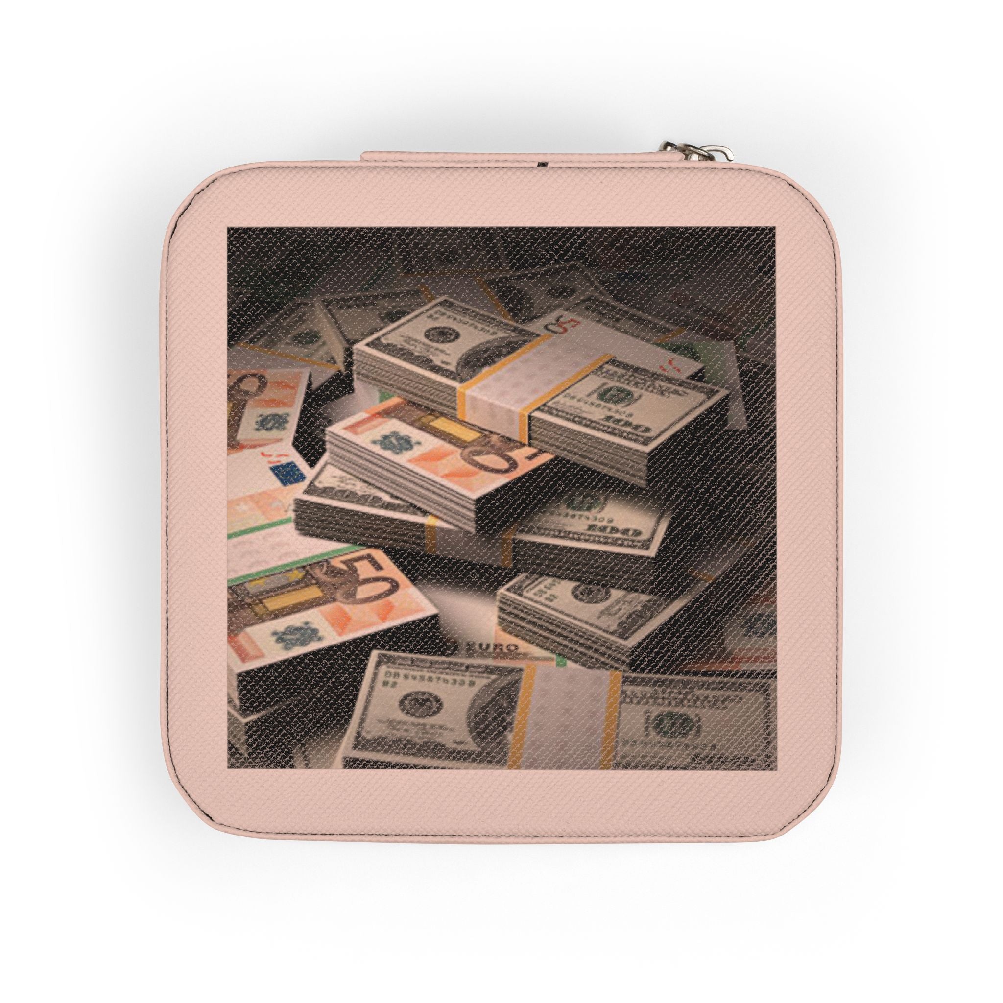Stack of Cash Jewelry Travel Case | Compact Portable Organizer