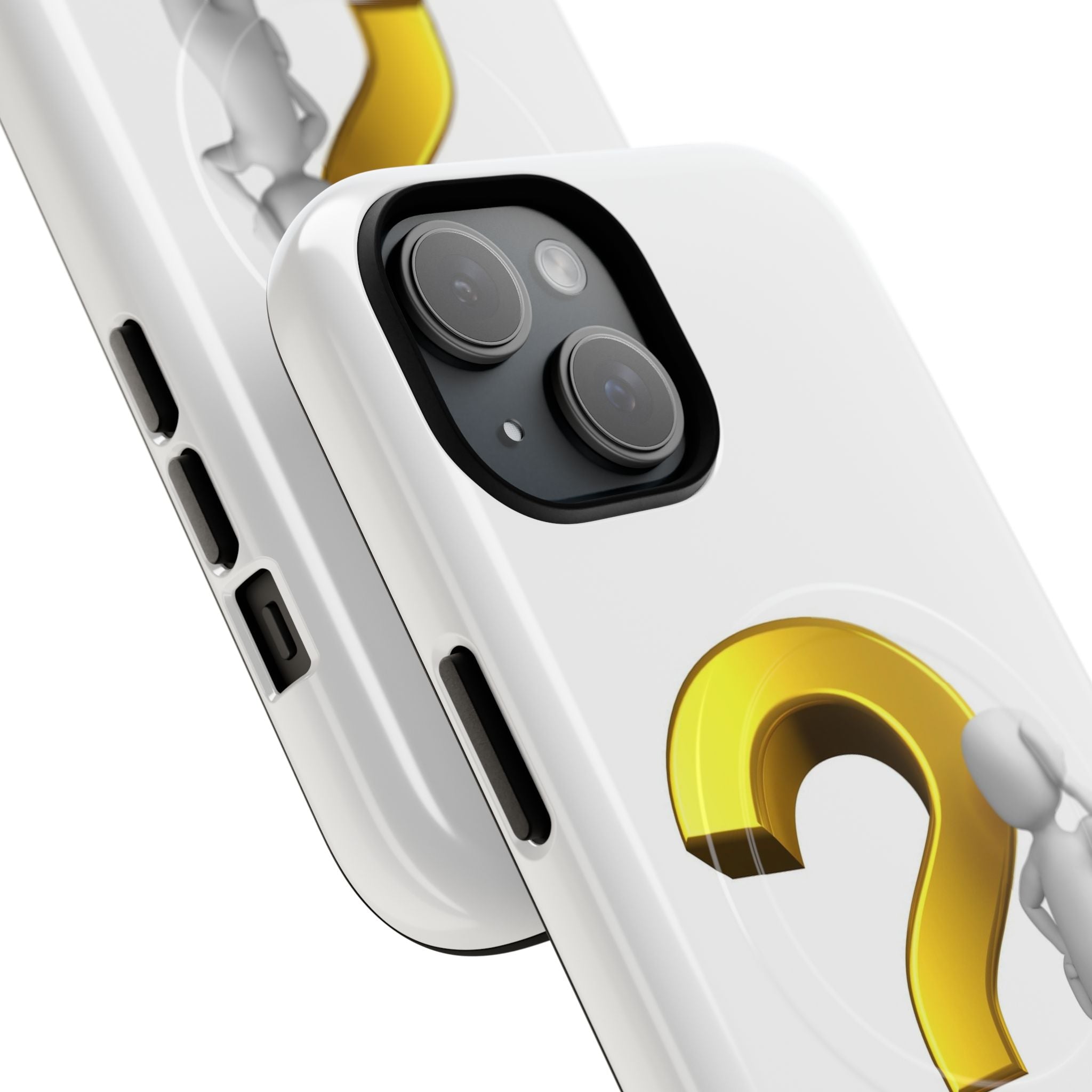 3D Question Mark Figure phone case | Tough Magnetic Case