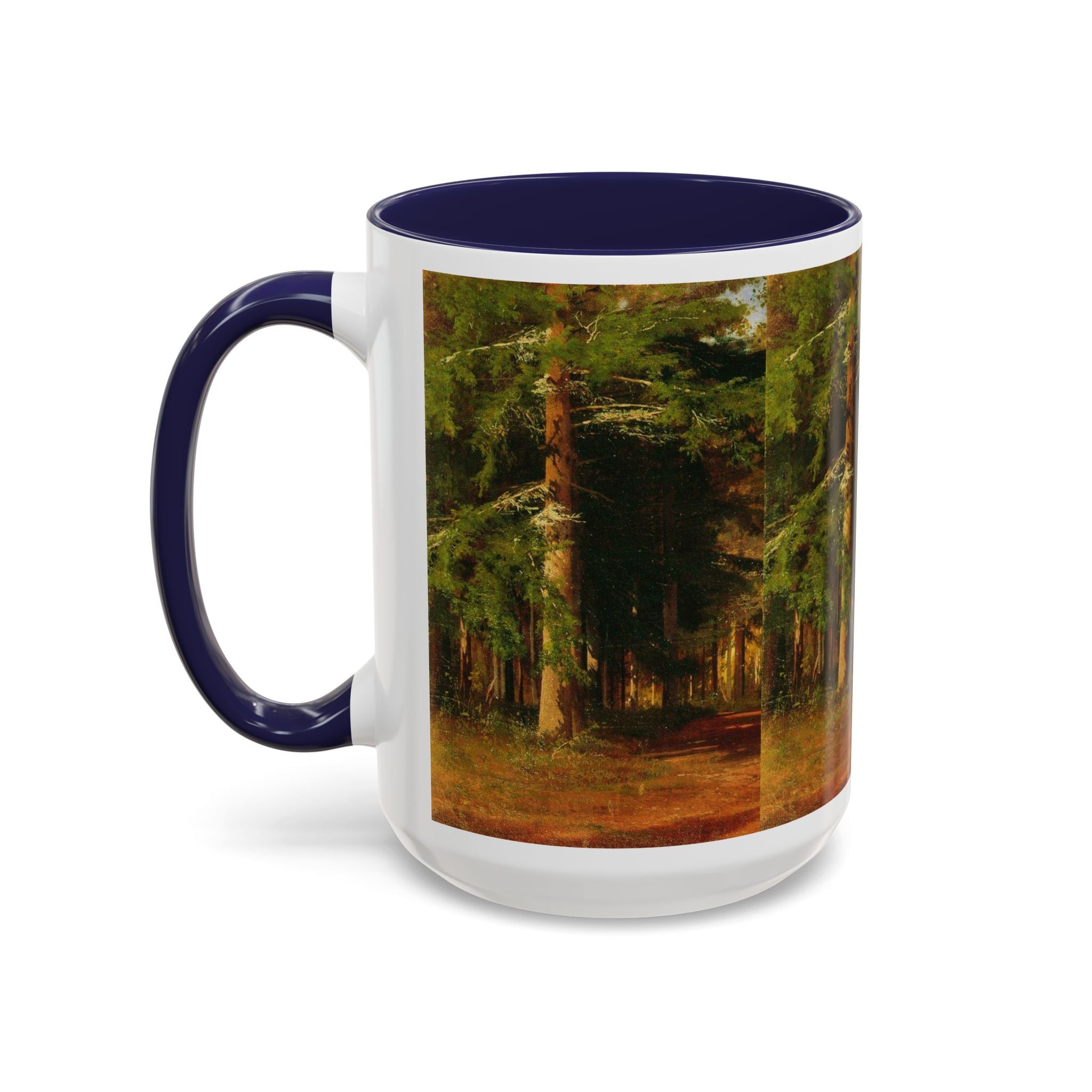 Waldweg-Malerei Tasse | Akzent-Kaffeetasse 11oz 15oz