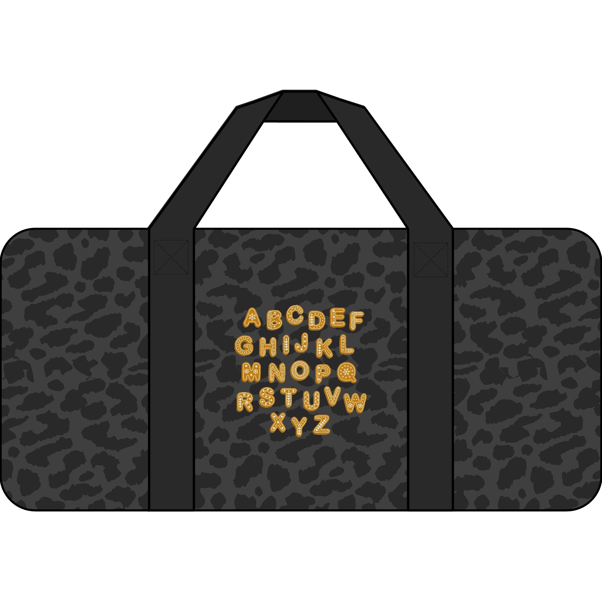 Sac de Voyage Tripper en Toile Damier Alphabet Cursif | Compatible Monogramme