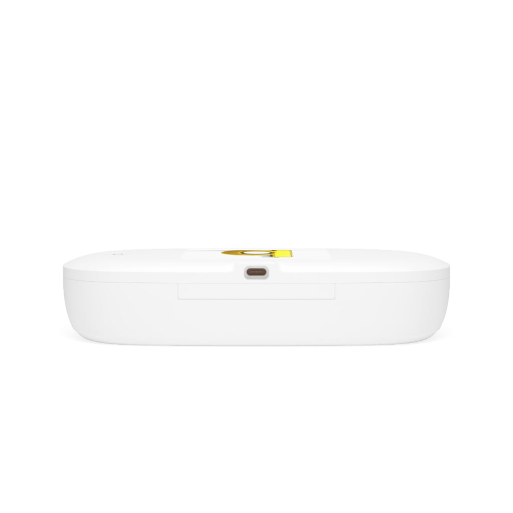 Gold Letter B Monogram UV Phone Sanitizer and Wireless Charging Pad | Personalized Initial