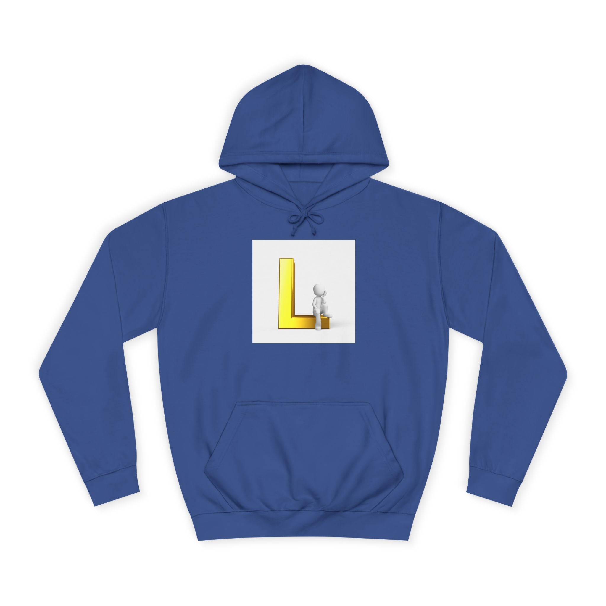 Sweat à capuche lettre L en 3D avec figurine | Sweat initial L