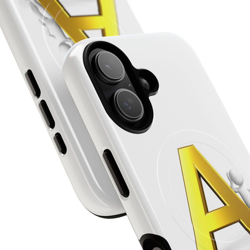 Gold Letter A Phone Case | Tough Magnetic Case, Initial Monogram