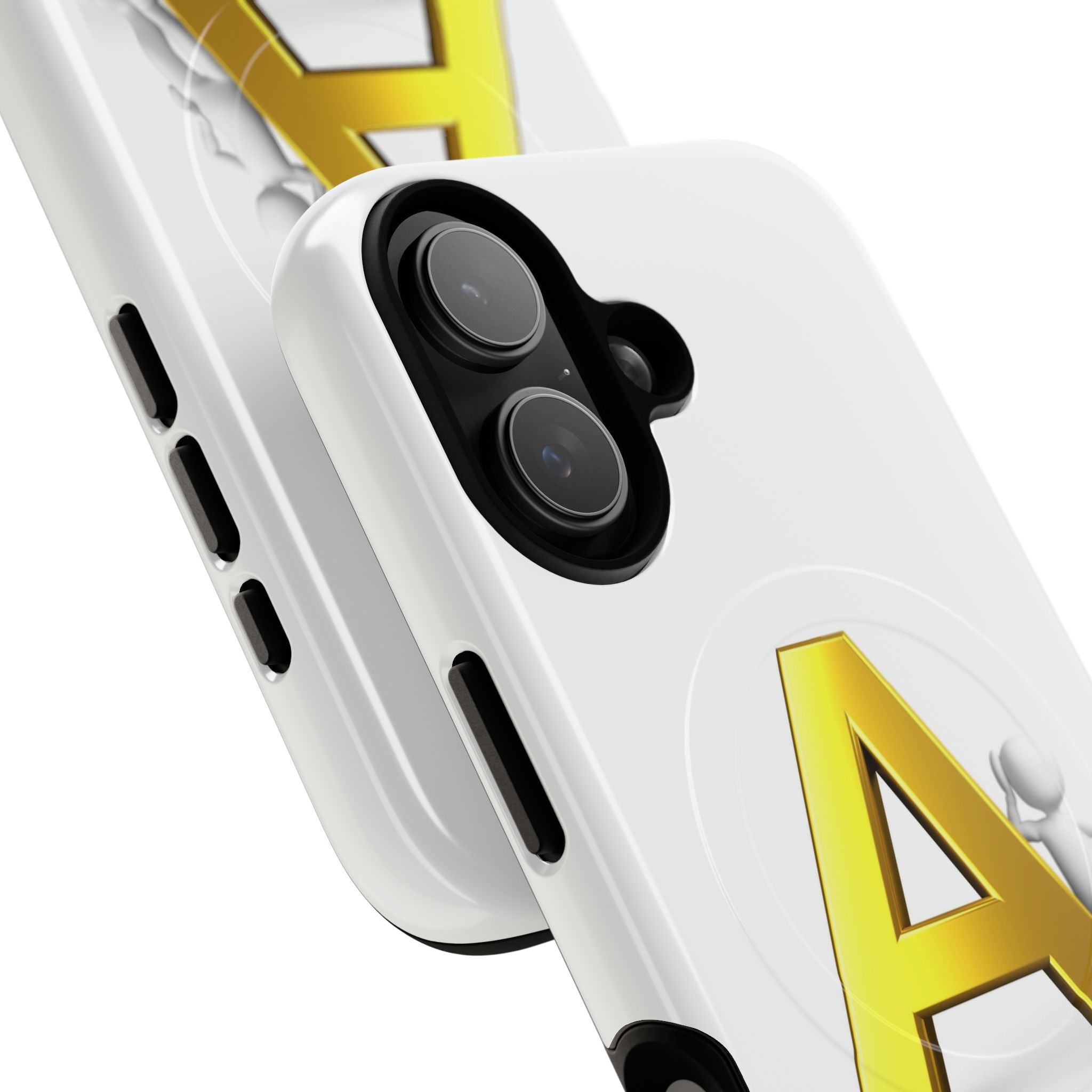 Gold Letter A Phone Case | Tough Magnetic Case, Initial Monogram