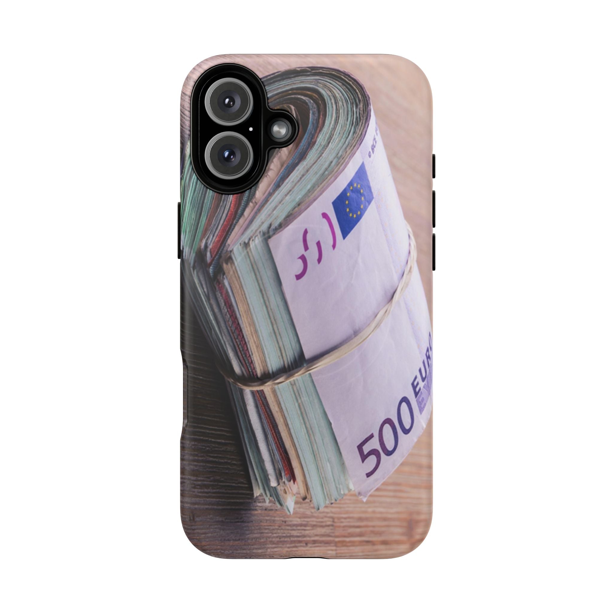 Coque de téléphone liasses de billets en euros | Coque iPhone rouleau de billets, Imprimé argent