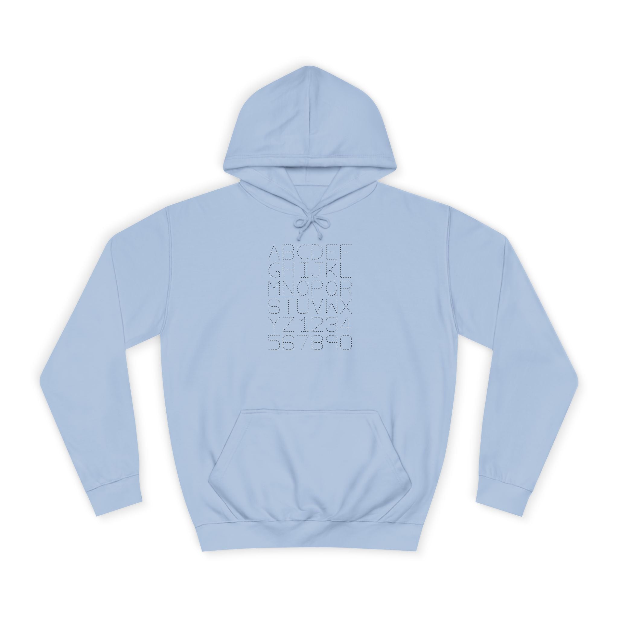 Sweat à capuche alphabet à pois College | Sweat-shirt campus, style universitaire