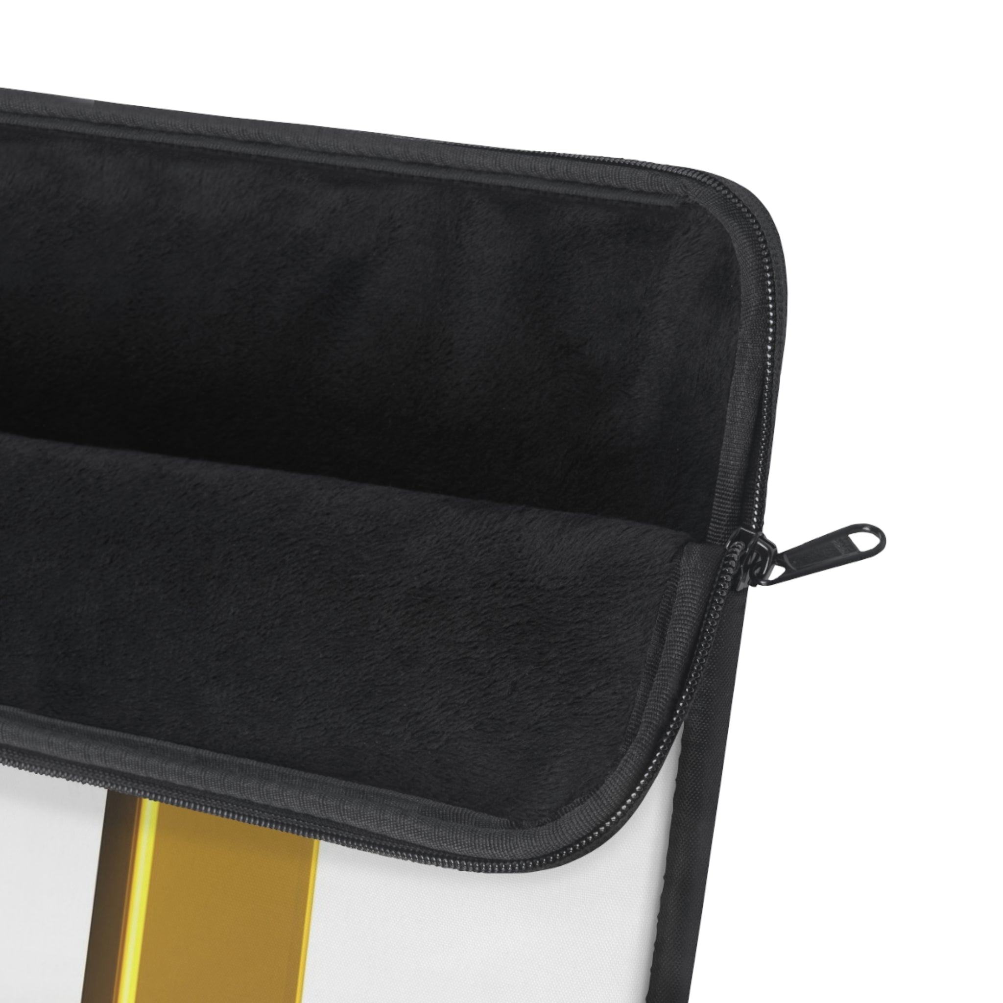 Gold 3D Letter H with Climbing Figure Laptop Sleeve | Monogram H