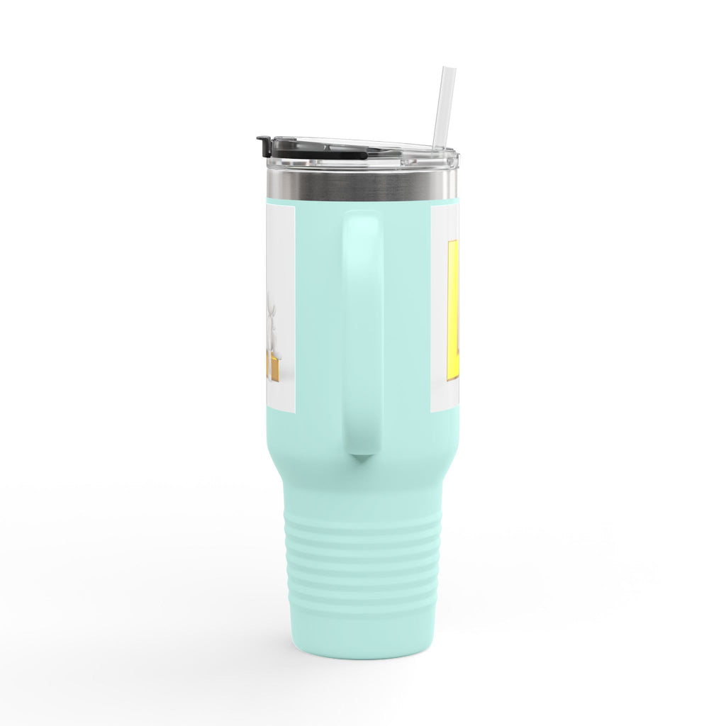 Gold Letter L Monogram Travel Mug | 40oz Insulated Tumbler