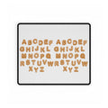 Gingerbread Cookie Alphabet Desk Mat | Cute Baking Letters Mouse Pad