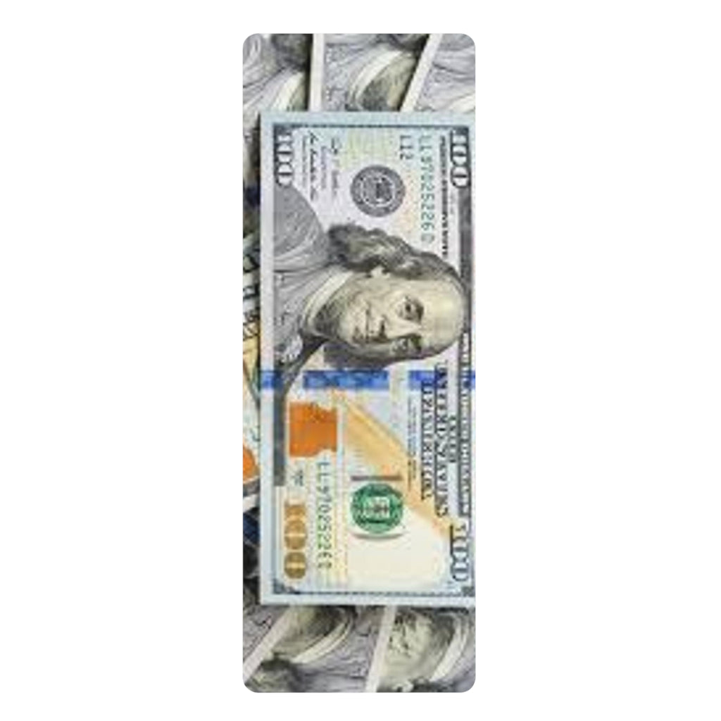 Hundred Dollar Bill Money Print Rubber Yoga Mat | Cash Pattern, Fitness Mat