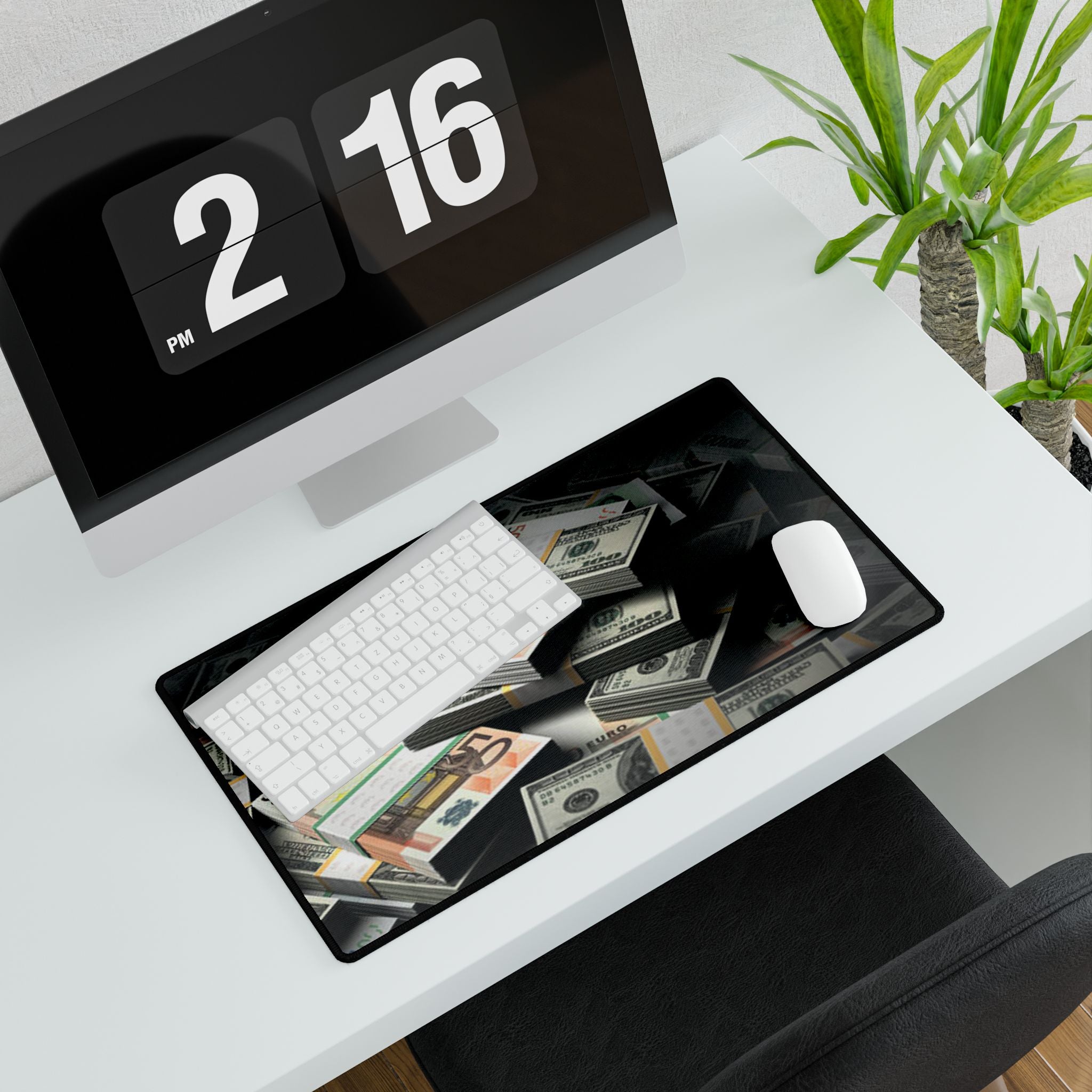 Stacks of Money Desk Mat | Cash Pile Gaming Mouse Pad