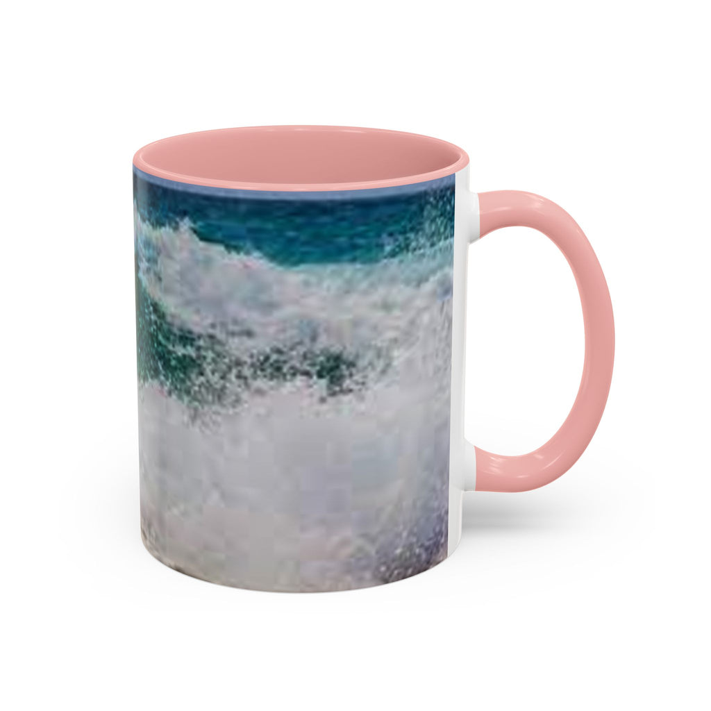 Ocean Wave Accent Coffee Mug | Beach Wave Photo Mug