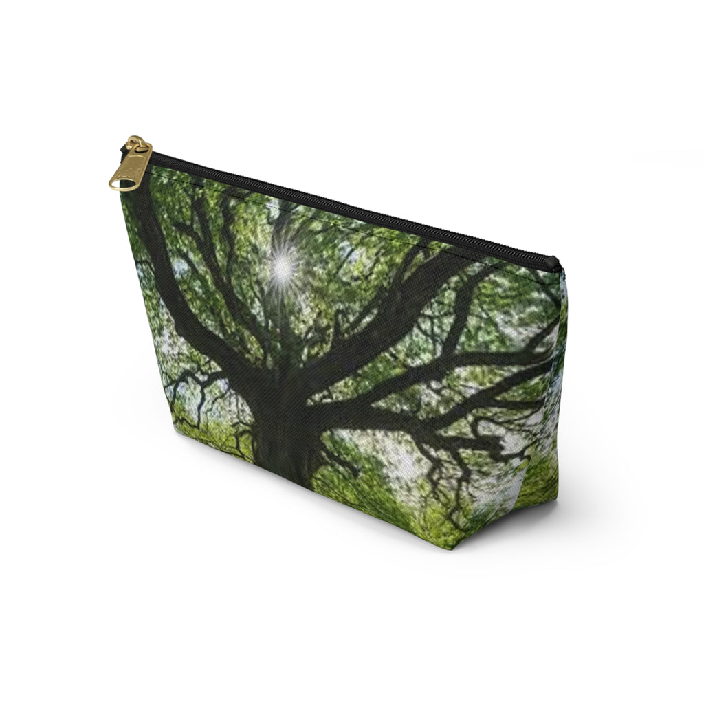 Sunlit Oak Tree Accessory Pouch | T-Bottom Makeup Bag
