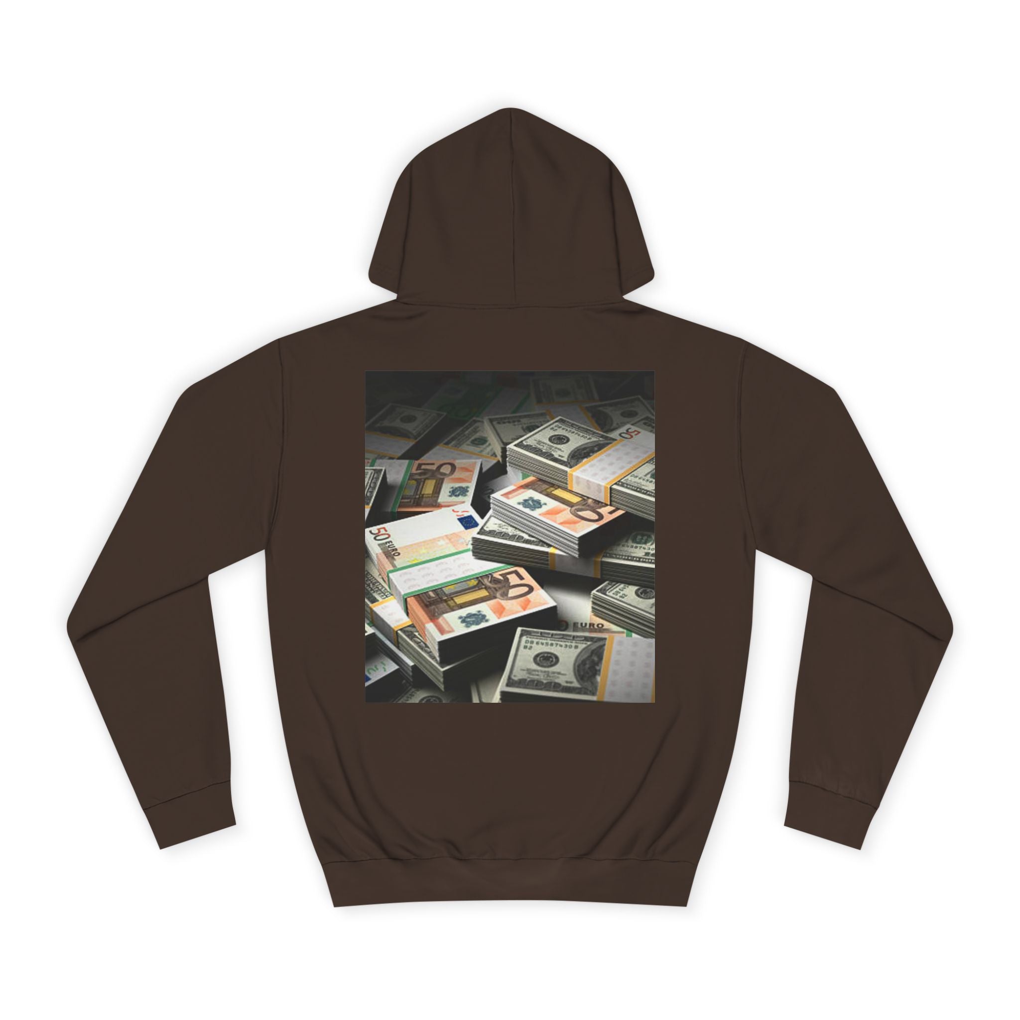 Stacked Cash Money Hoodie | Vintage Banknote Print, Stacks of Dollars