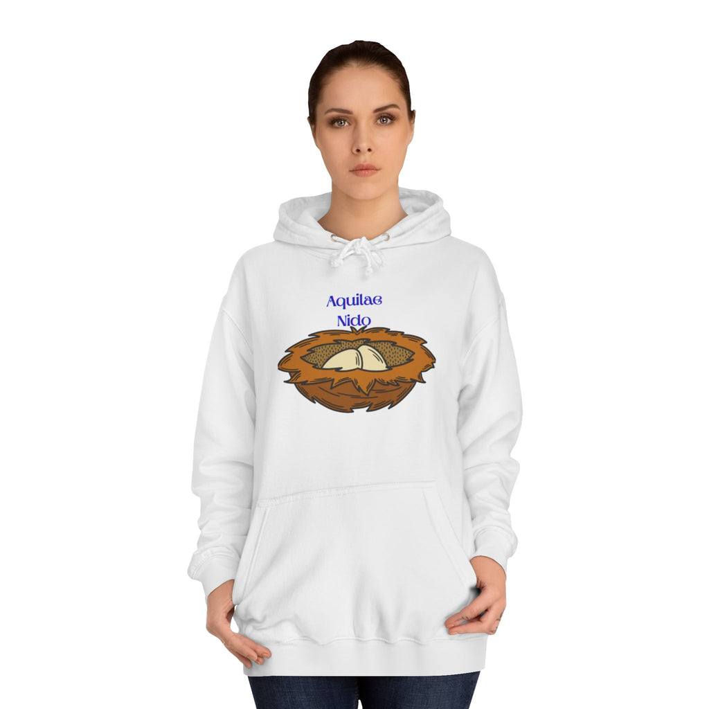 Aquilae Nido Nest Illustration Hoodie | College Crest Style