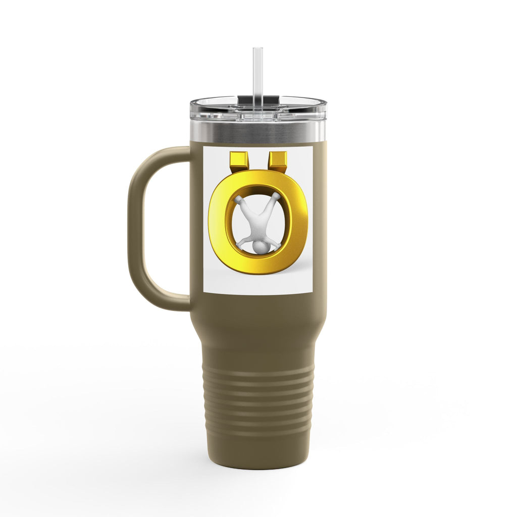 Gold Letter Ö Travel Mug | 40oz Insulated Tumbler