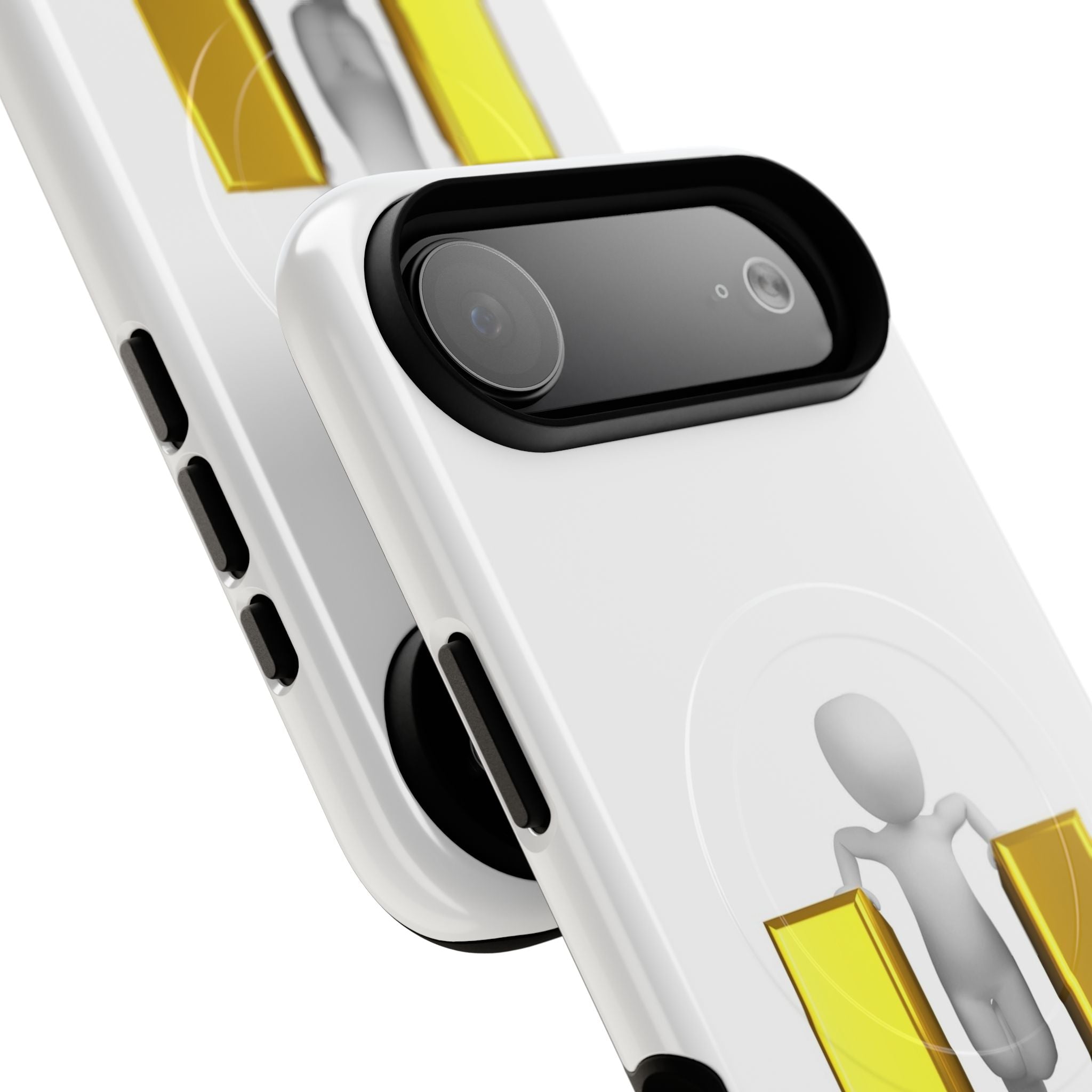 3D Person with Gold Letter U phone case | Tough Magnetic Case