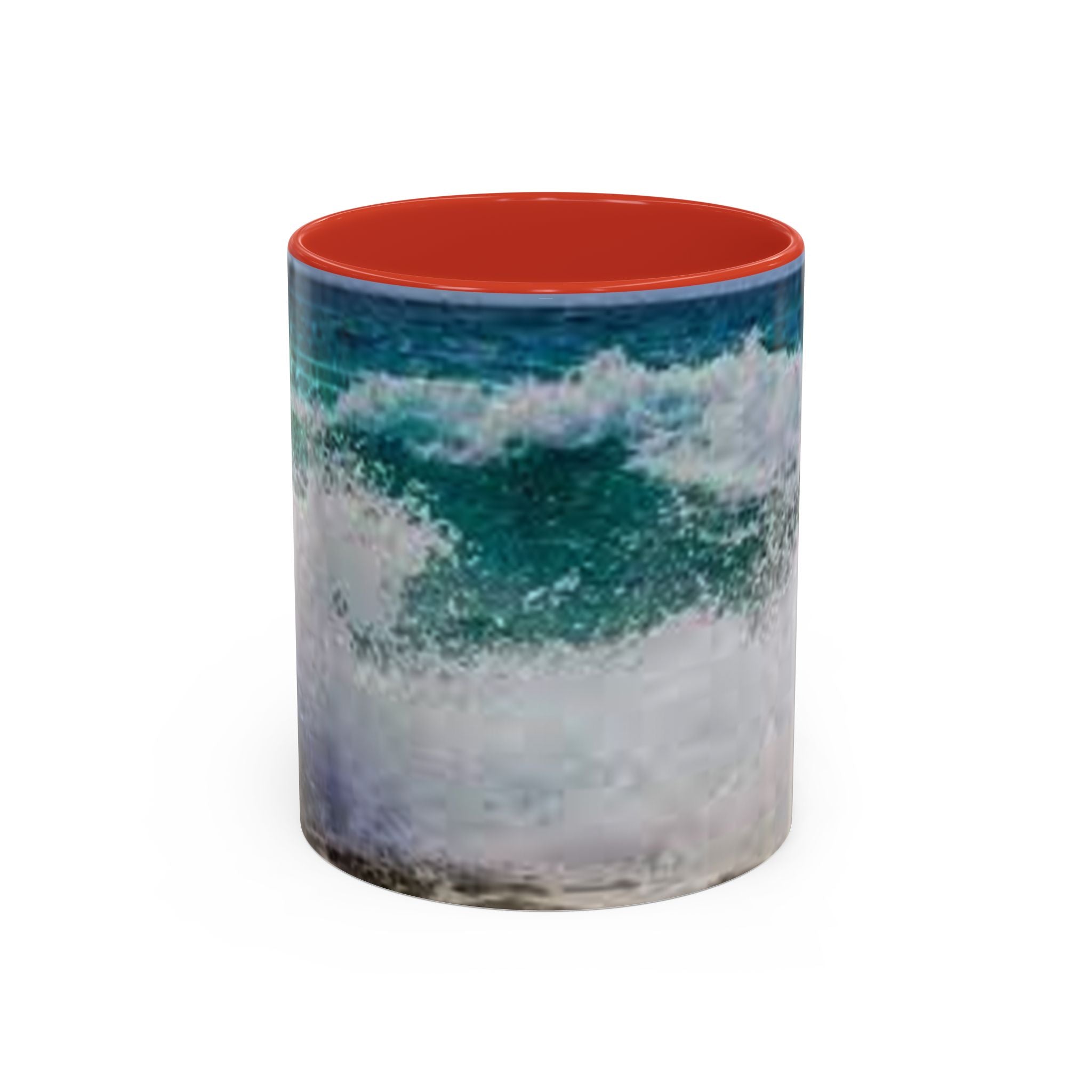Ocean Wave Accent Coffee Mug | Beach Wave Photo Mug