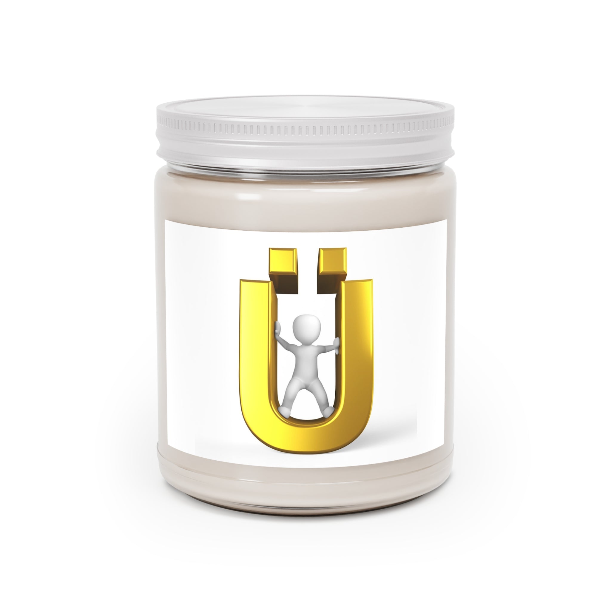 Golden Ü Logo Figure Candle | Soy Candle Jar 9oz