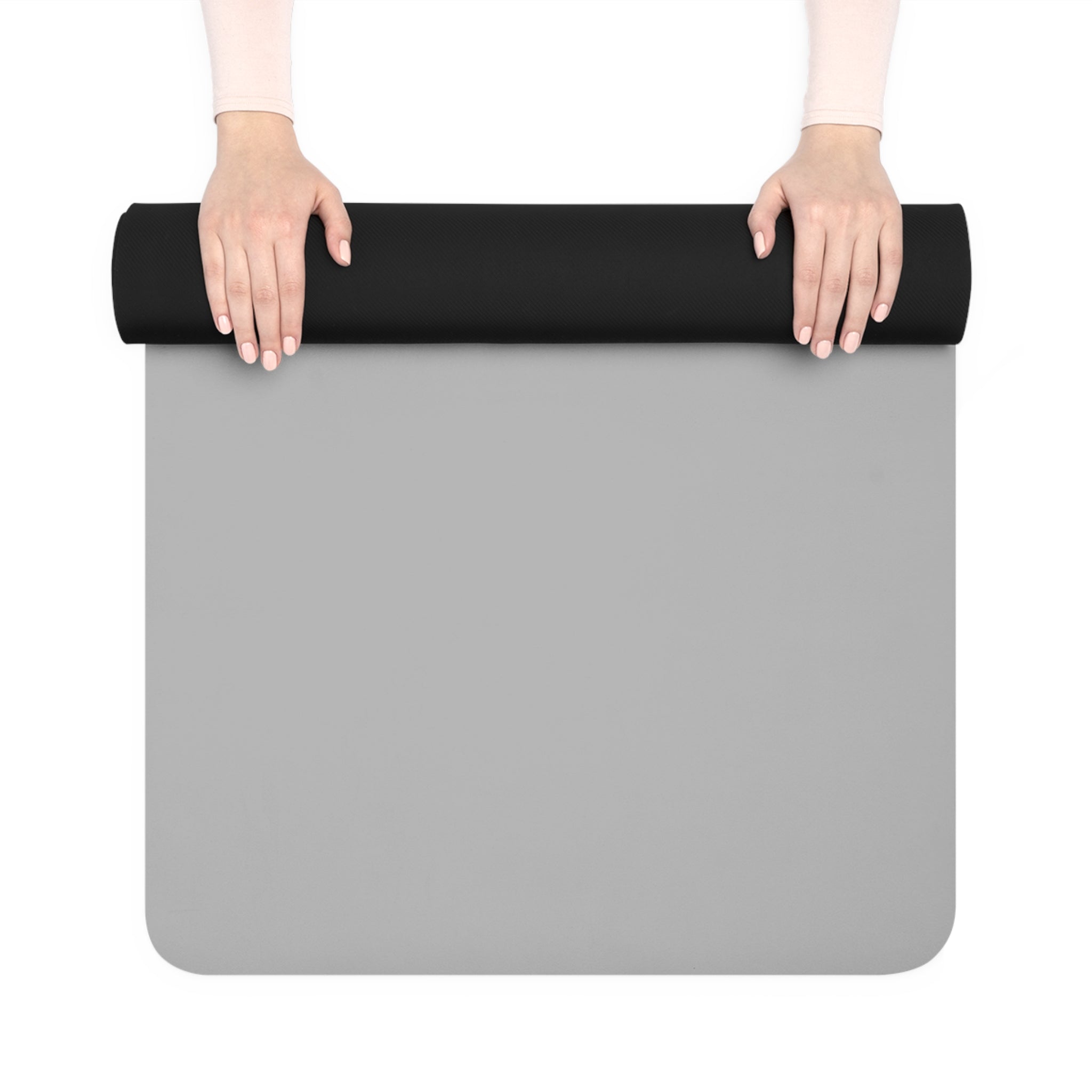 Solana Cryptocurreency Rubber Yoga Mat | Minimalist Black Gray Design
