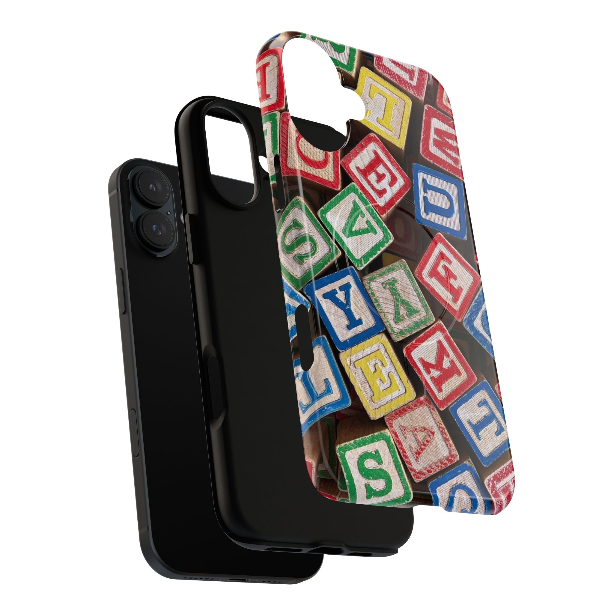 Vintage Alphabet Blocks Phone Case | Tough Magnetic Case