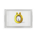 Golden Letter Ö Acrylic Serving Tray | Minimalist Design