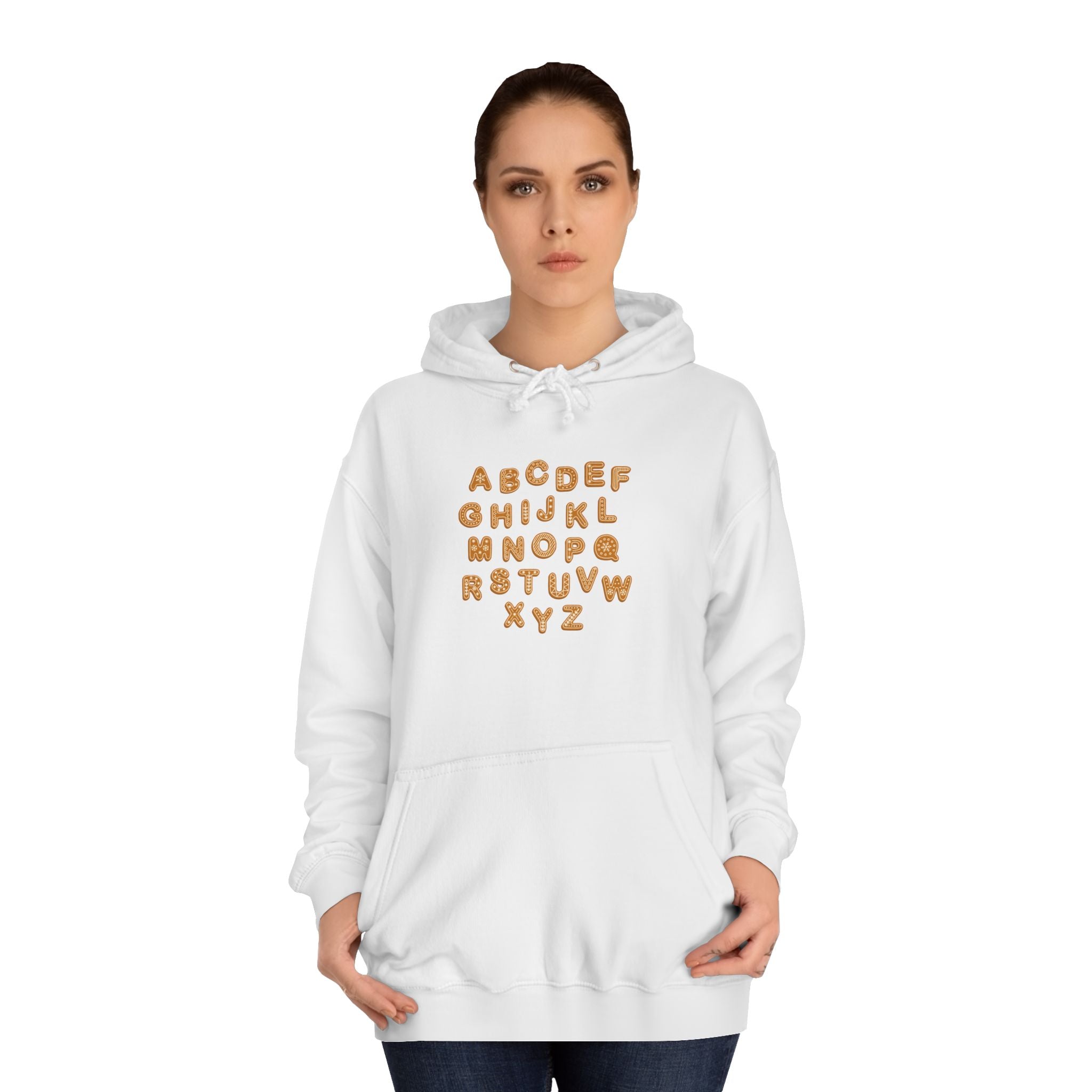 Cookie Alphabet Hoodie | Letters A to Z Cookie Font Sweatshirt