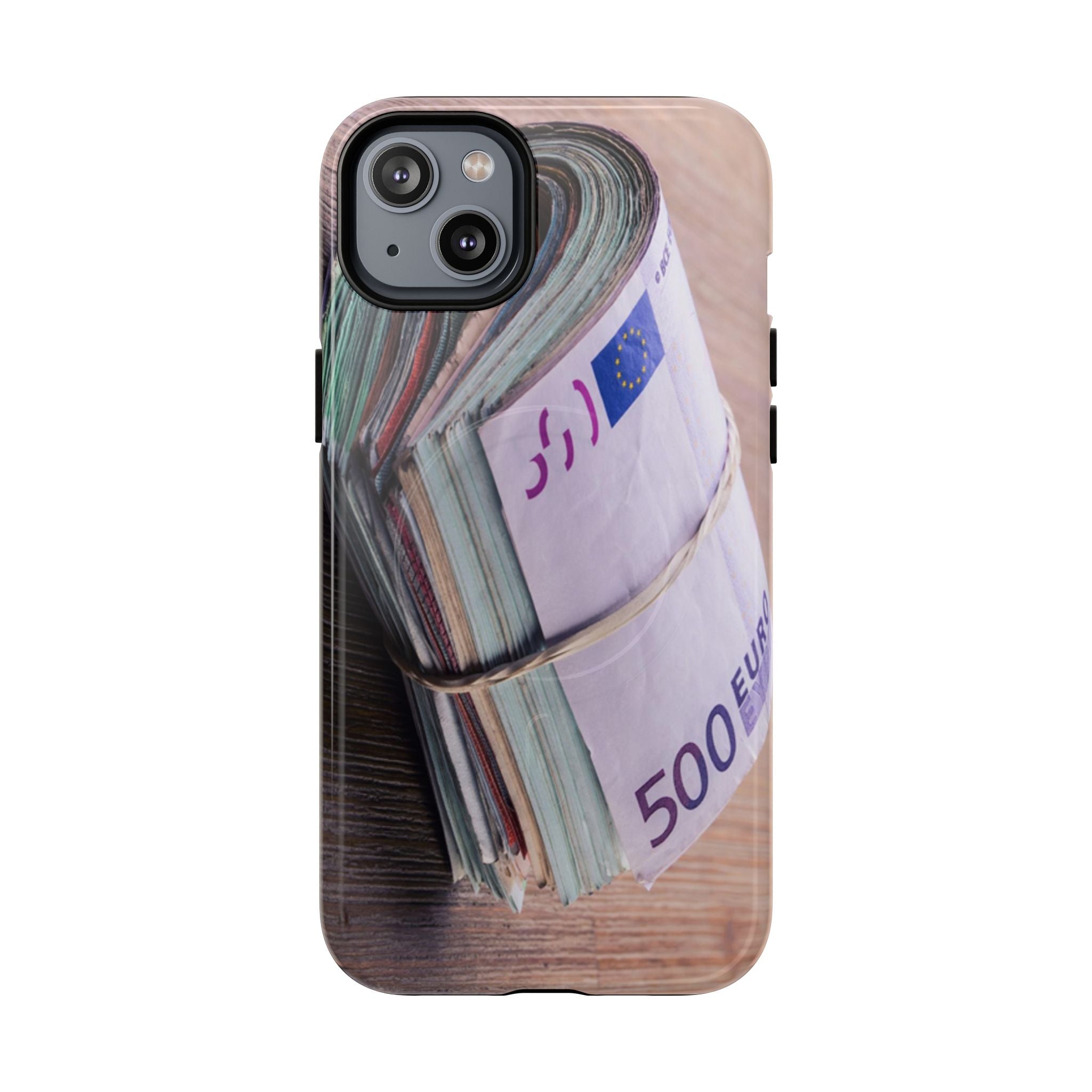 Coque de téléphone liasses de billets en euros | Coque iPhone rouleau de billets, Imprimé argent