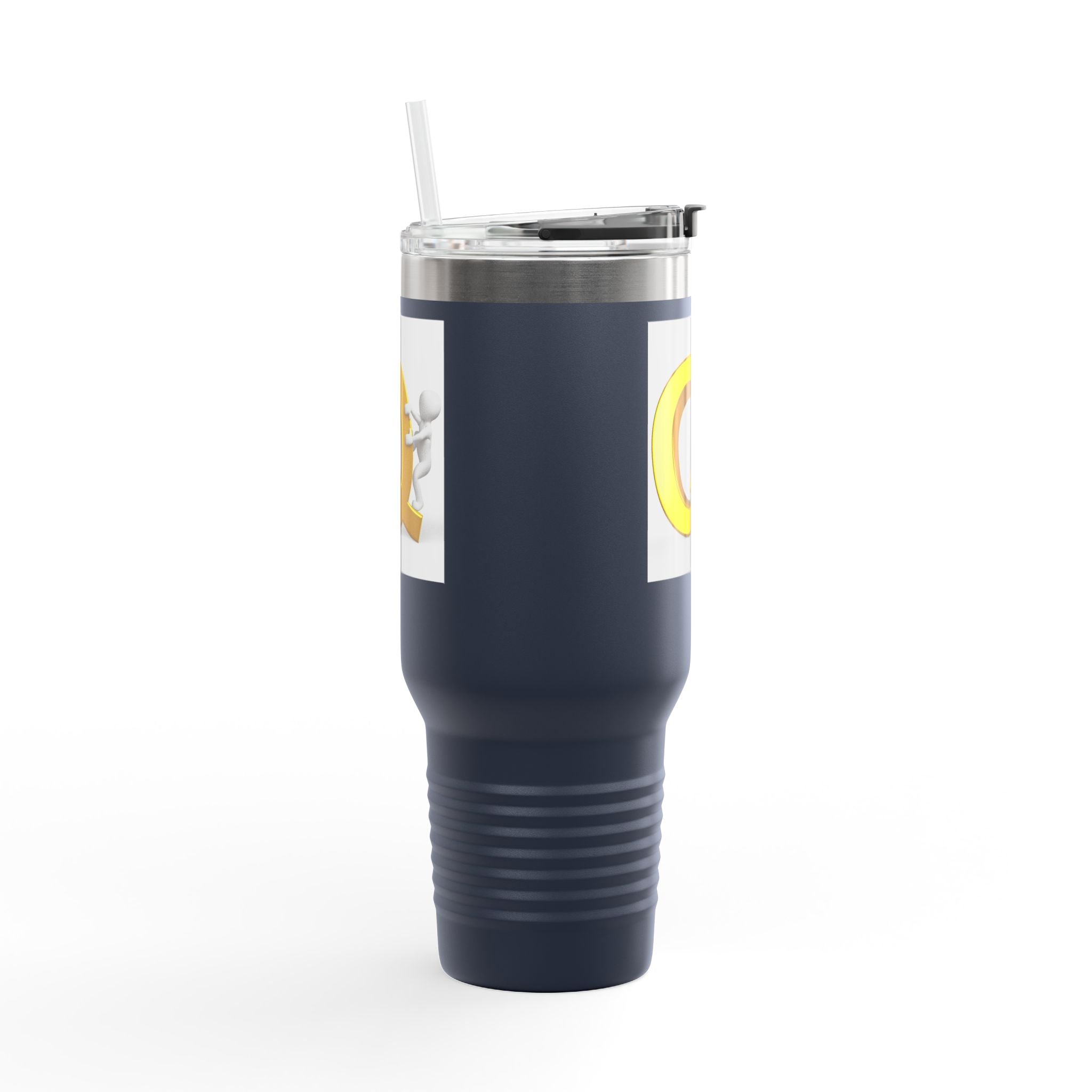Mug de Voyage Monogramme Q Doré | Gobelet Isotherme de 1,18 L