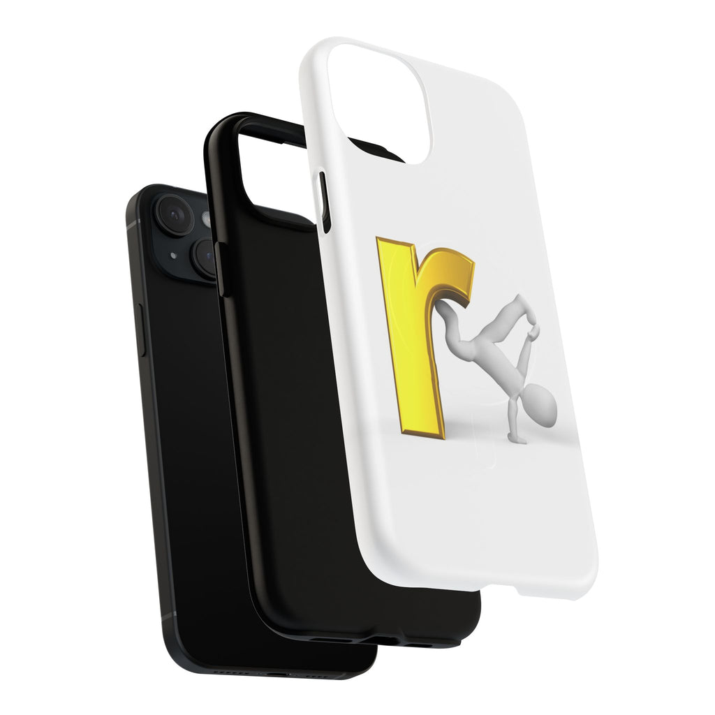 Yellow Letter R Breakdance Phone Case | Tough Magnetic Case
