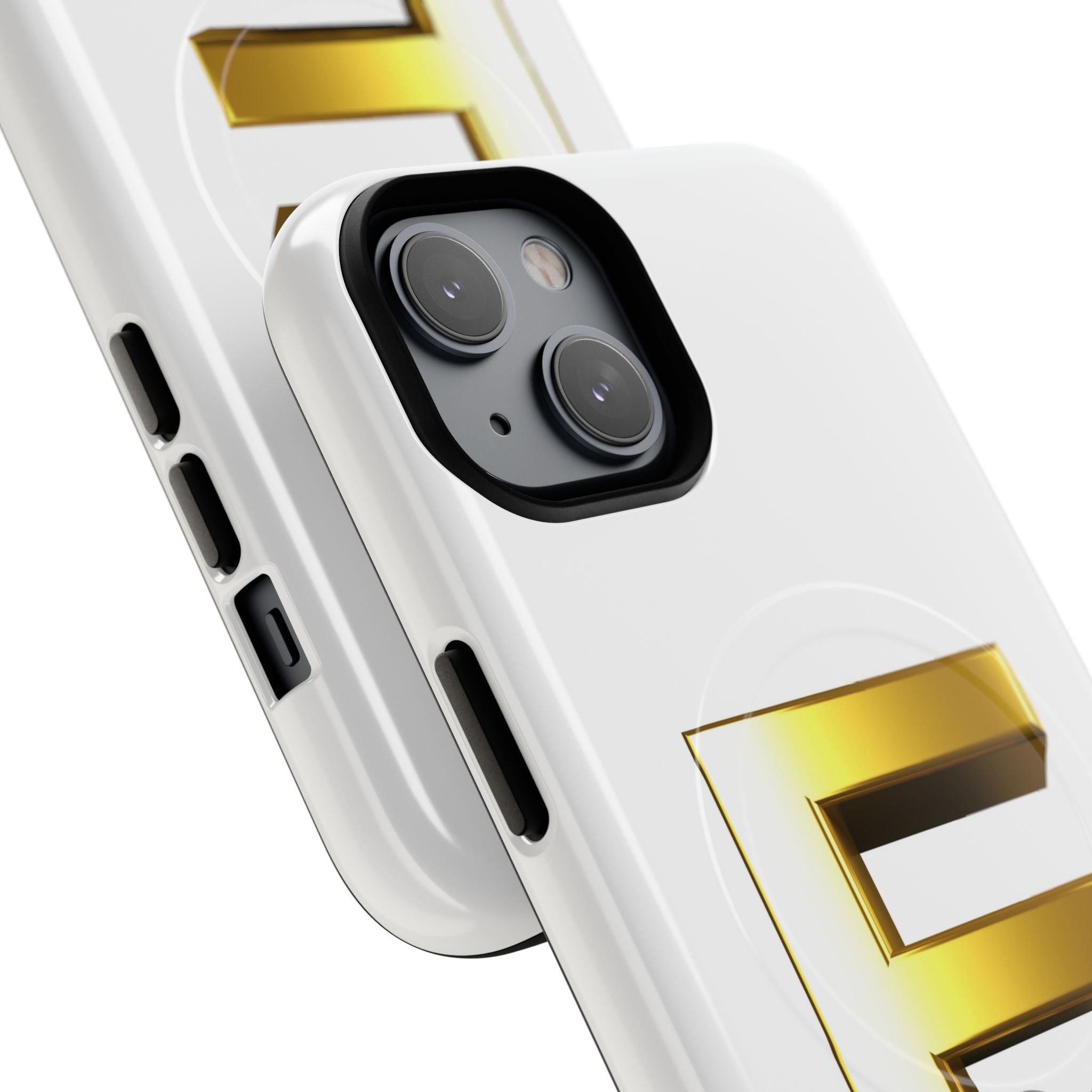 Gold Letter E monogram Phone Case | Magnetic Tough Case