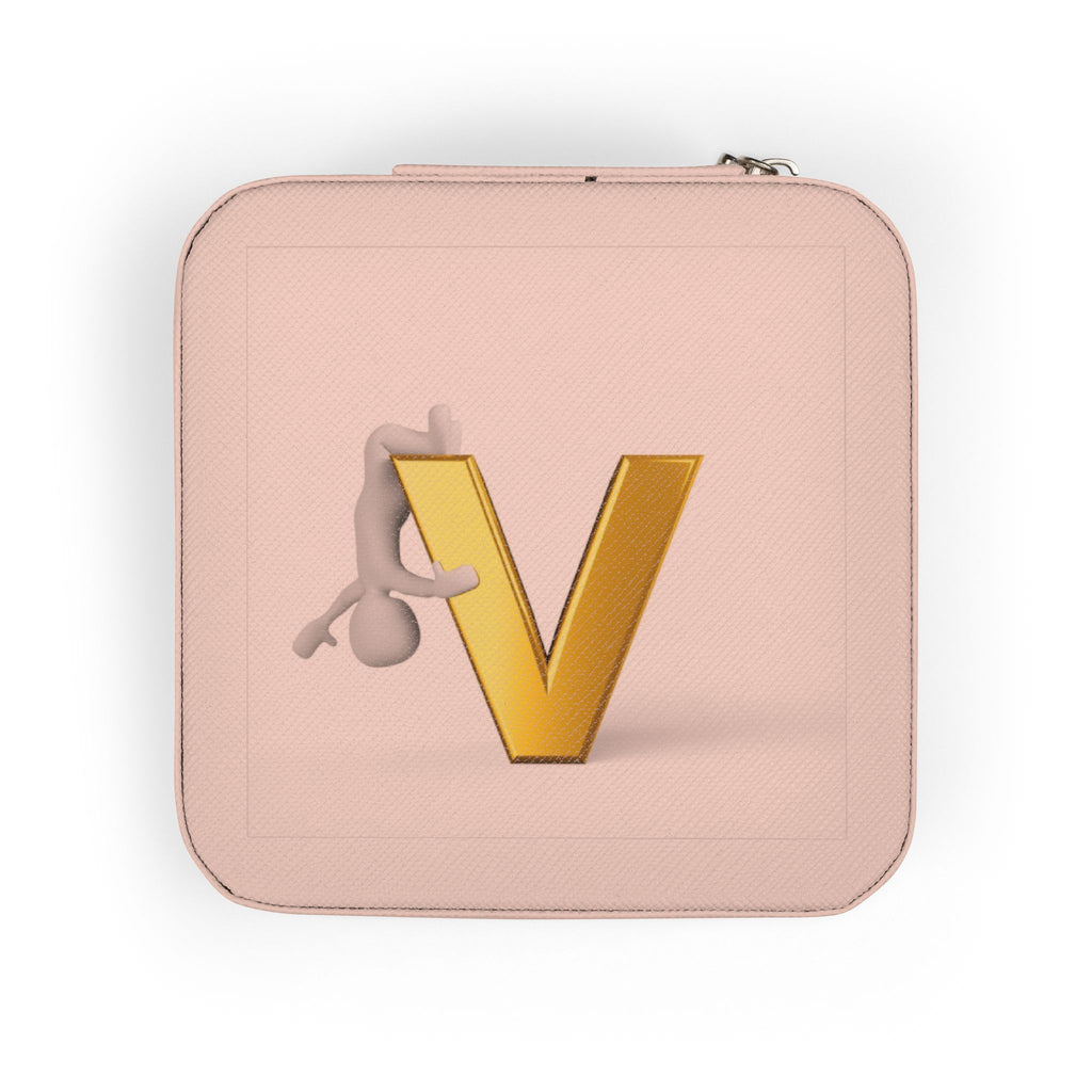 Monogram V Jewelry Travel Case | Compact Portable Earring Ring Organizer