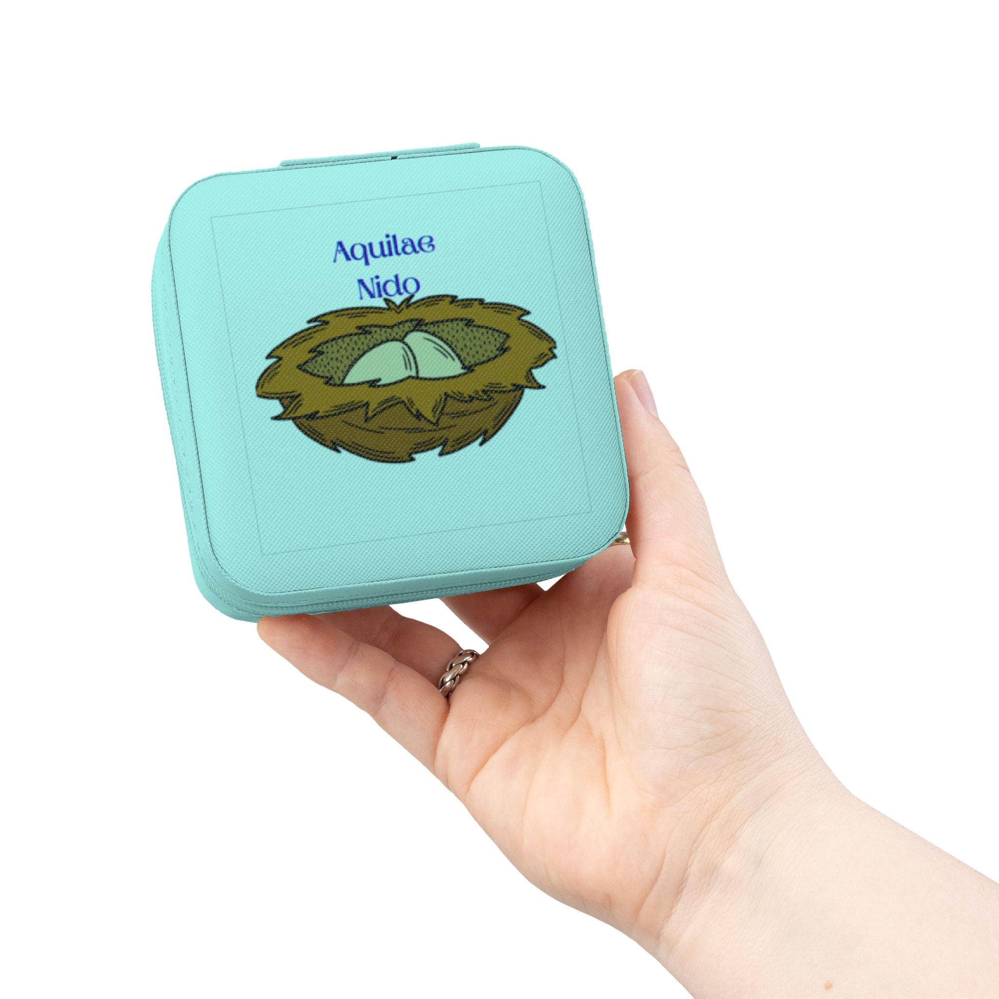 Boîte à Bijoux de Voyage Illustration Nid d'Aigle | Organisateur Compact Zodiaque