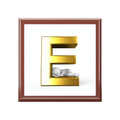 Gold Letter E Monogram Jewelry Box | Initial Keepsake Box