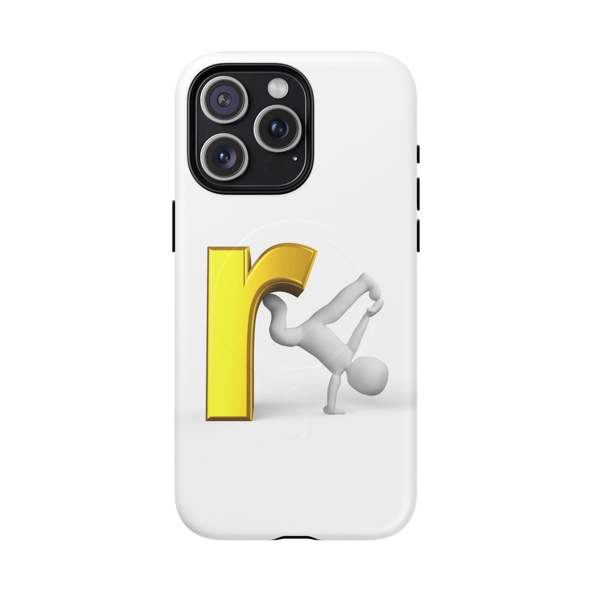 Yellow Letter R Breakdance Phone Case | Tough Magnetic Case