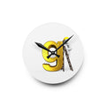 Gold Letter G Design Acrylic Wall Clock | Numeric Decor