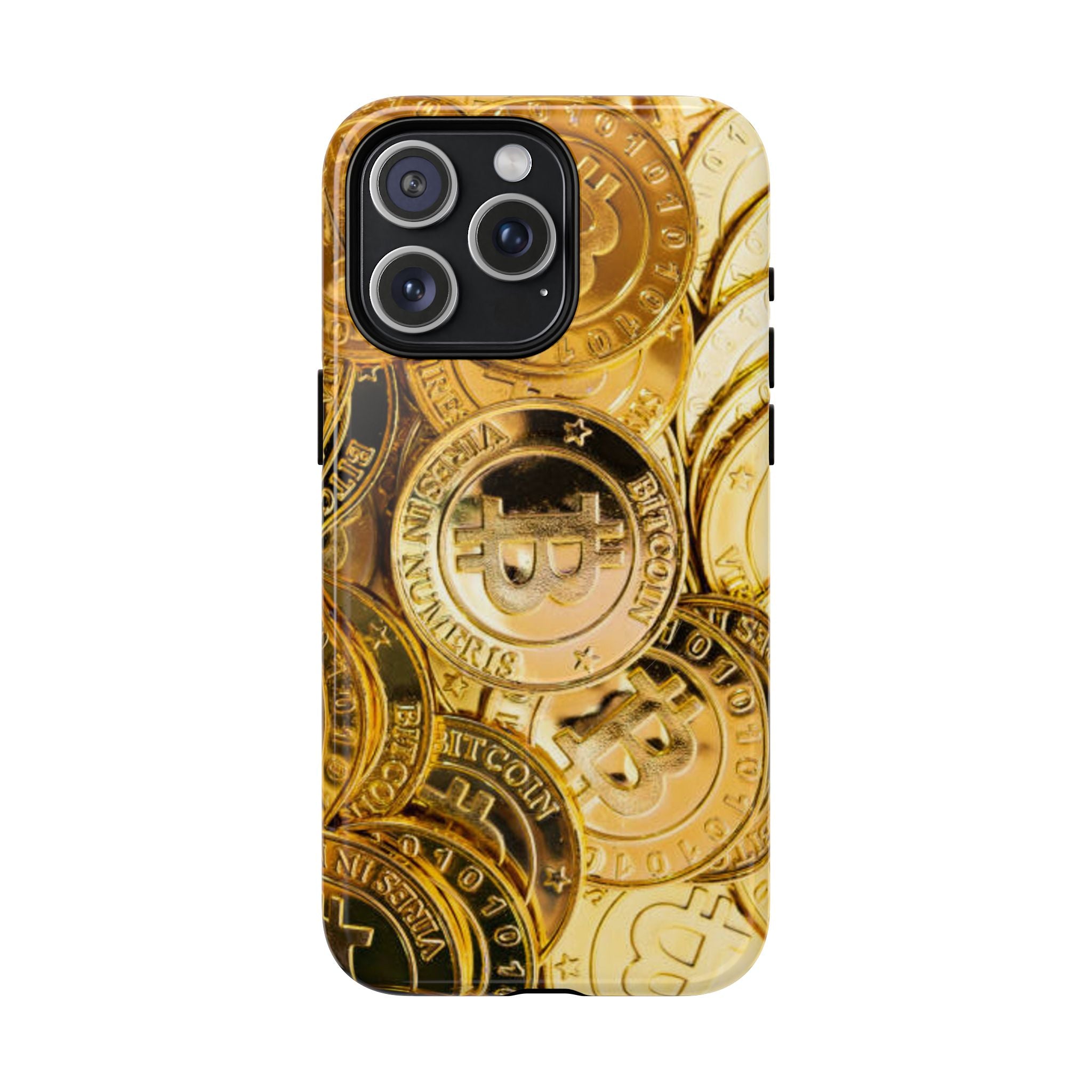 Coque de Téléphone Bitcoin Or | Coque Magnétique Robuste