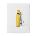 3D Character Stacking Gold Letter i Duvet Cover