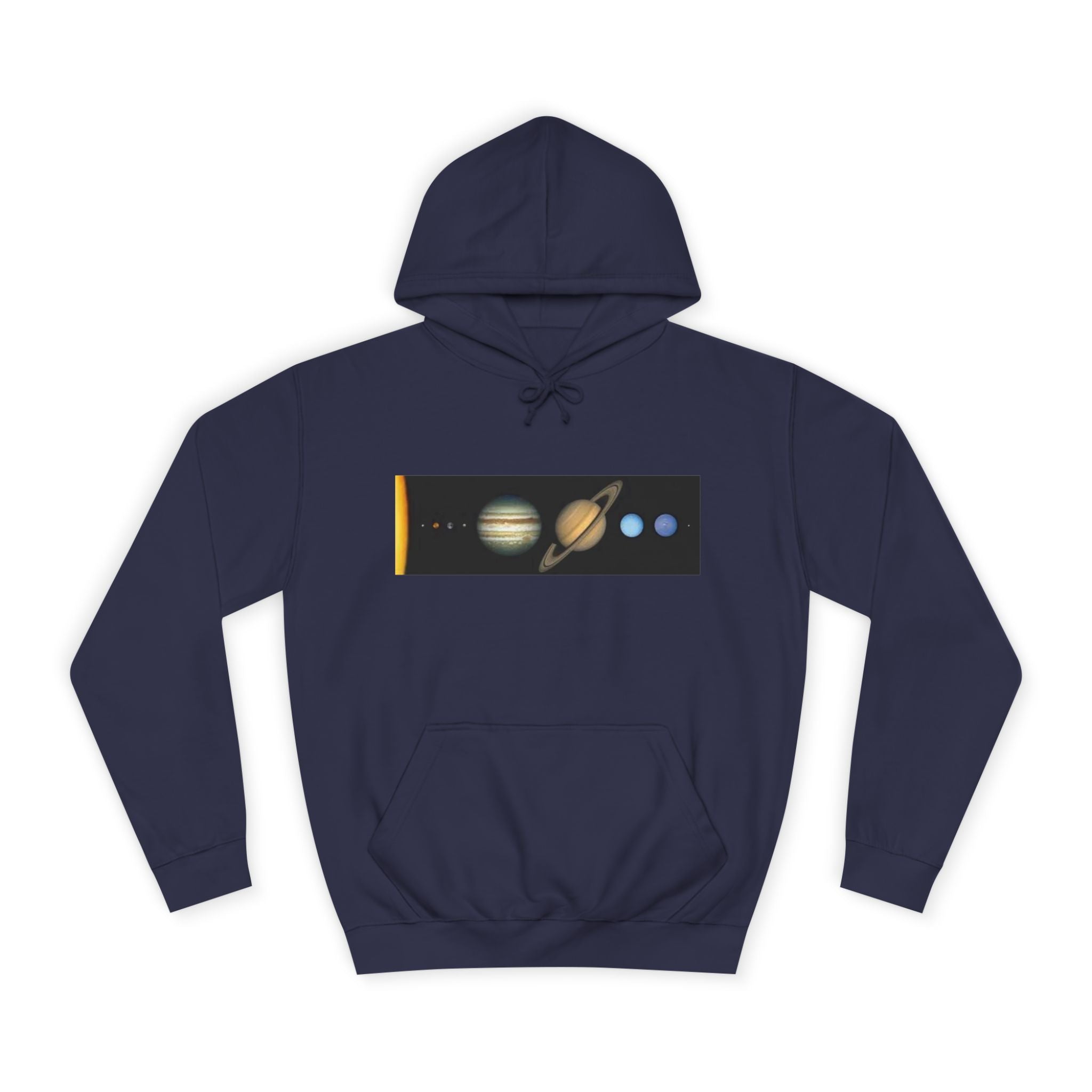 Solar System Planets Hoodie | Saturn Jupiter Earth Mars Nebula Design