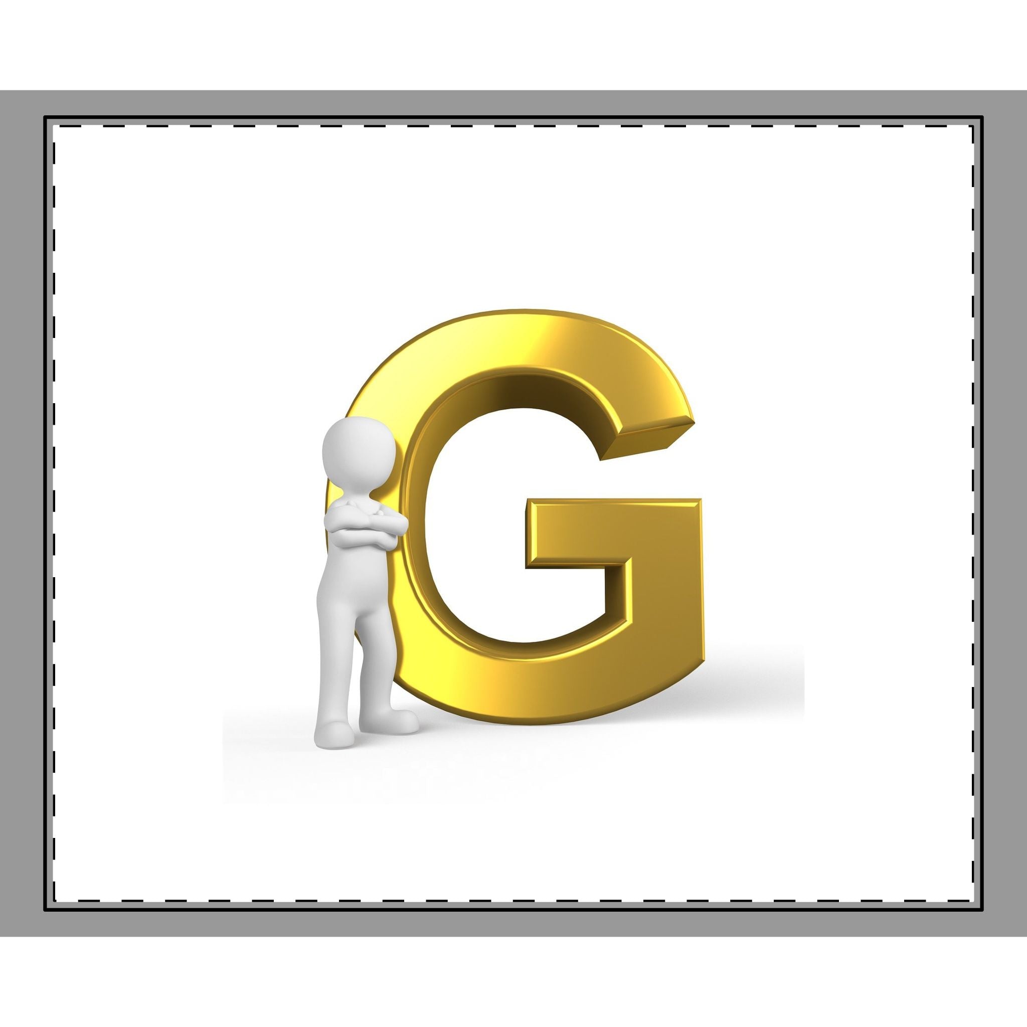 Woven-Style Coverlet | 3D Gold Letter G