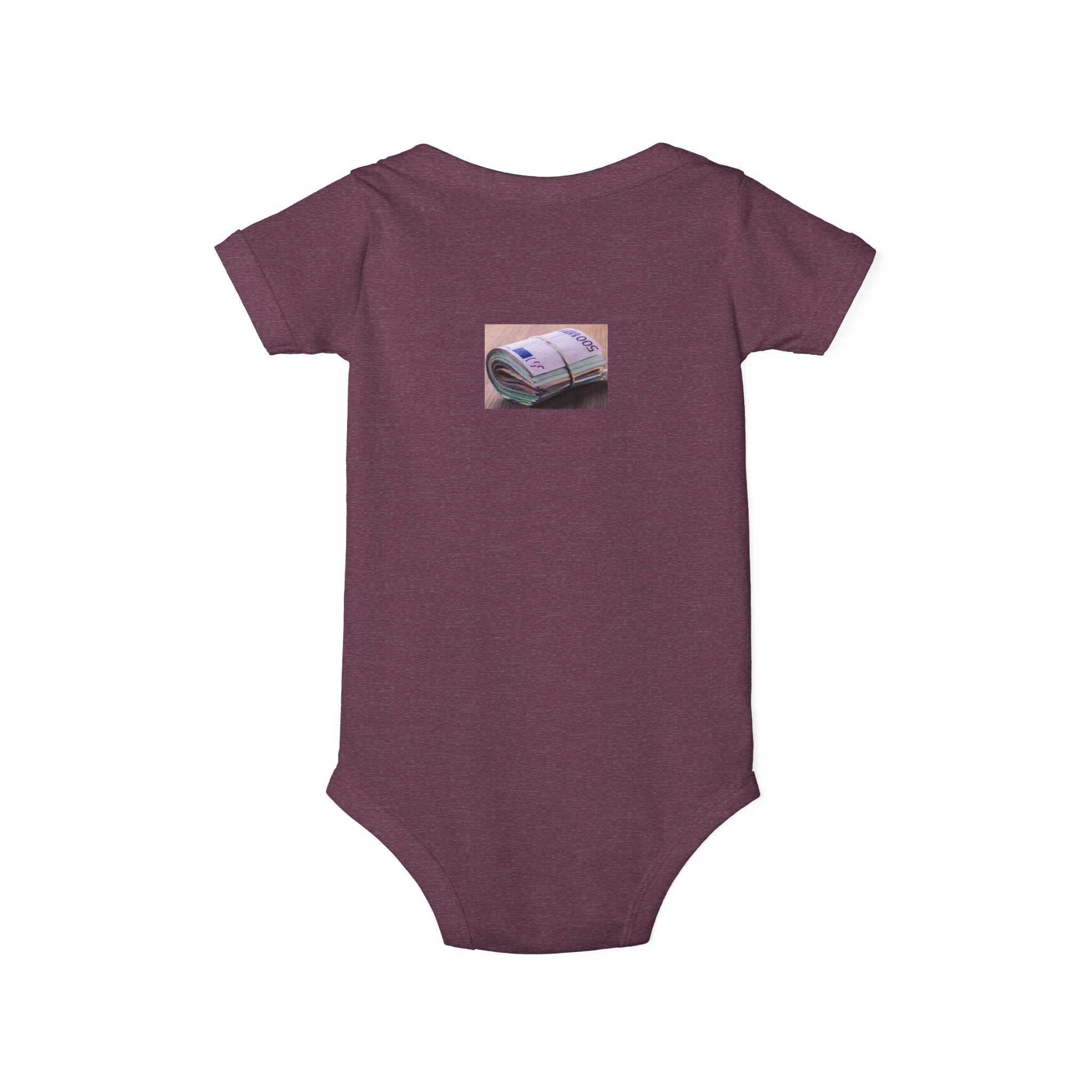 Stack of Cash Graphic Infant One Piece | money print bodysuit