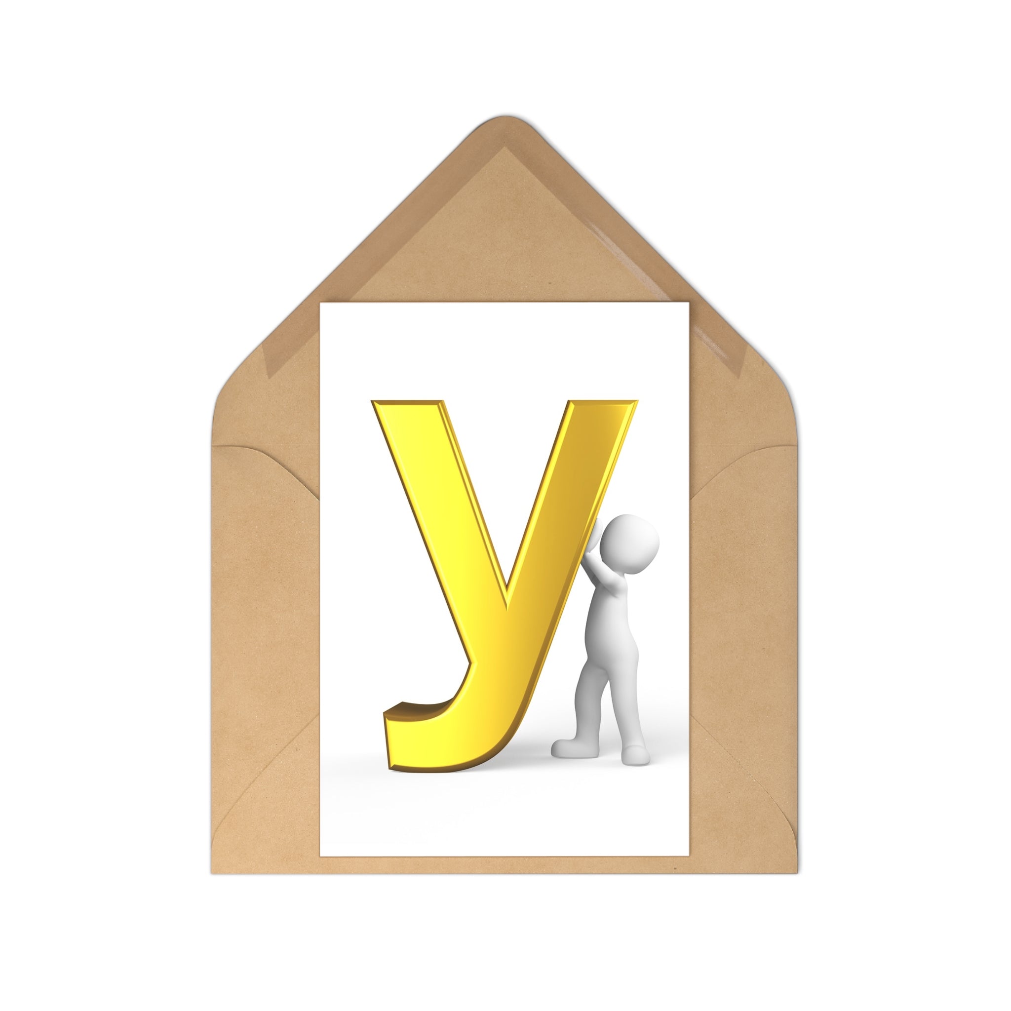 Letter Y Postcards (7 pcs)