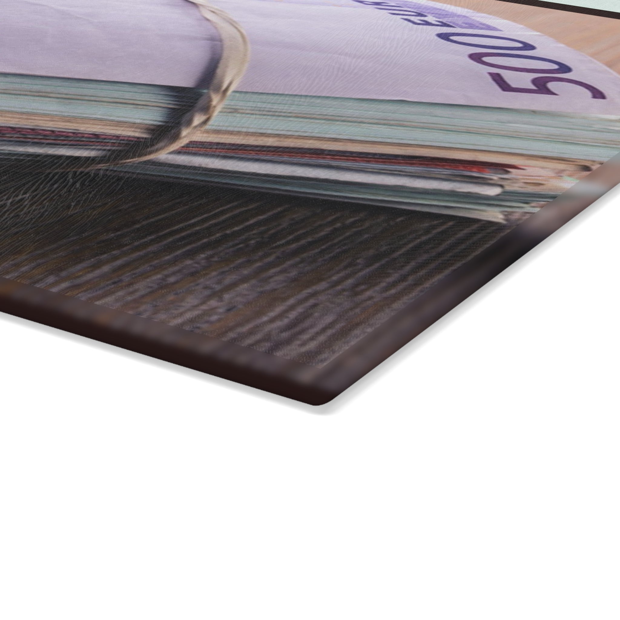 Stacked Euro Banknotes Glass Cutting Board | Money Photo Kitchen Decor