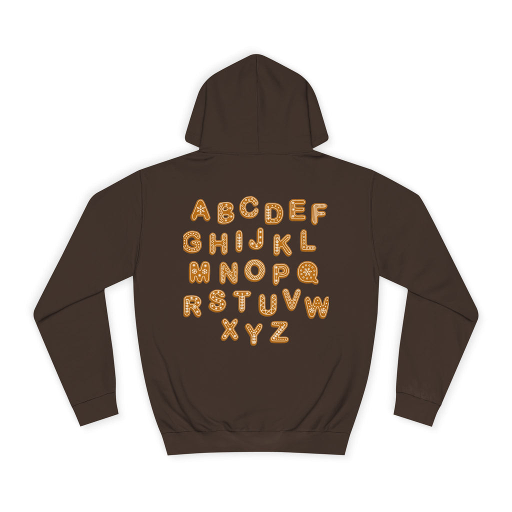 Cookie Alphabet Hoodie | Letters A to Z Cookie Font Sweatshirt