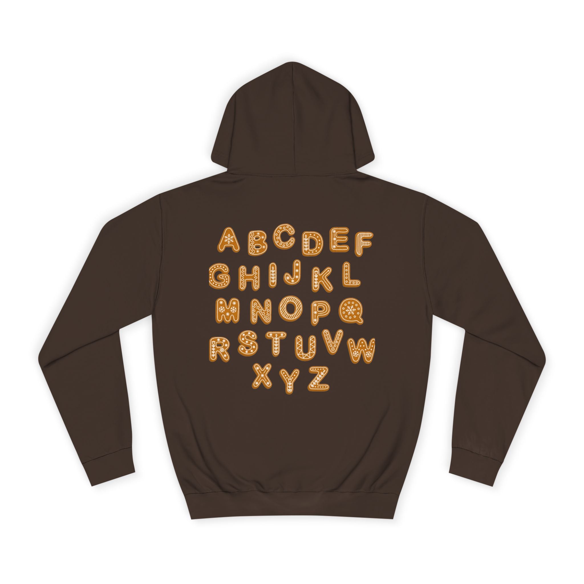 Cookie Alphabet Hoodie | Letters A to Z Cookie Font Sweatshirt